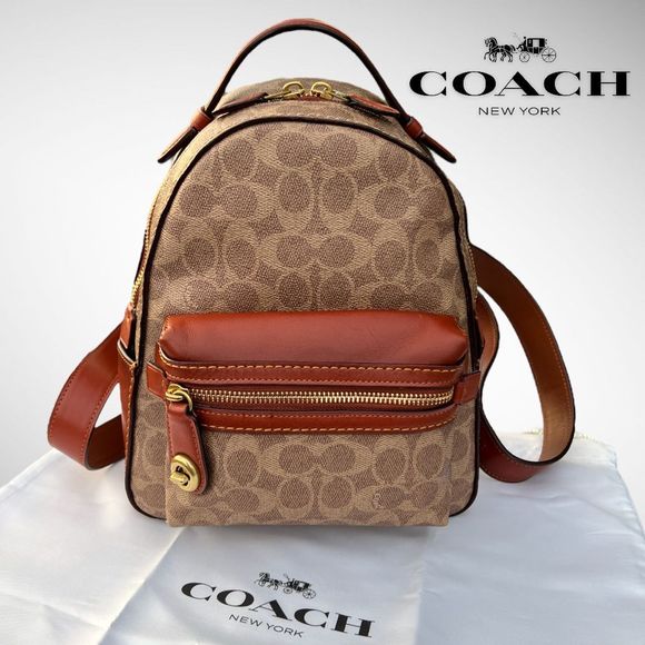 Coach Campus 23 Backpack in Tan Rust / Brass 32715 $395 - Picture 1 of 12